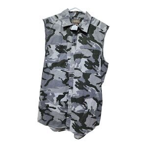 1601 - CE Schmidt distressed camo sleeveless cutoff shirt Workwear Men’s M NWT